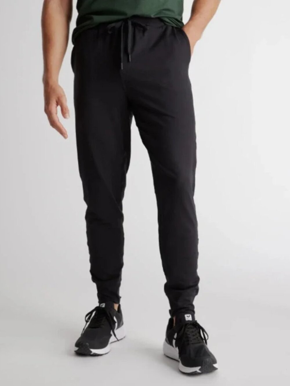Quince Men's Flowknit Pant Ultra-Soft Performance Jogger Black Size Medium